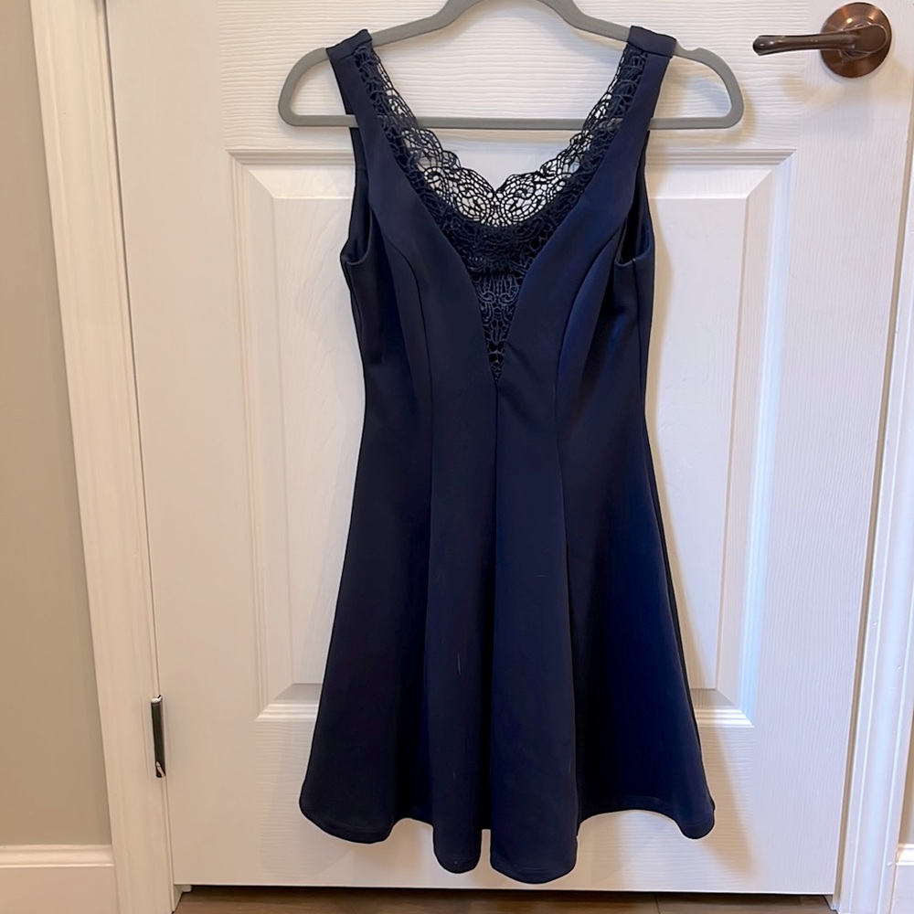 Macys Navy Blue Dress Size Small